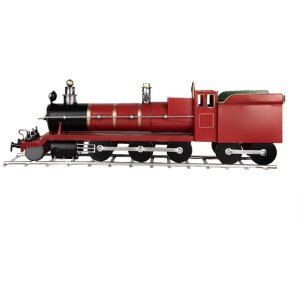 Decorazione Treno Clayre & Eef 5Y1304 86x18x27 cm Rossa