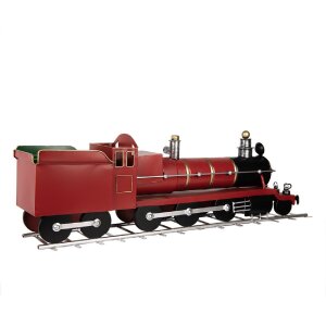 Decorazione Treno Clayre & Eef 5Y1304 86x18x27 cm Rossa