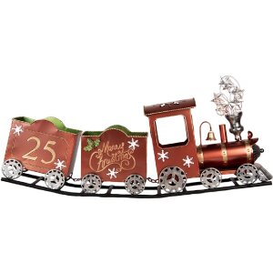 Decorazione Treno Clayre & Eef 5Y1308 79x15x37 cm Rossa