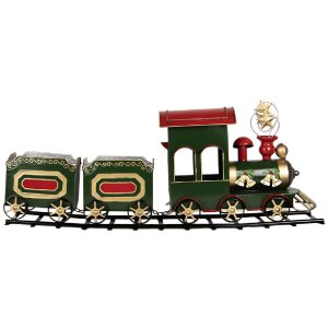 Decorazione Treno Clayre & Eef 5Y1309 Verde 77x15x31 cm