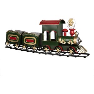 Decorazione Treno Clayre & Eef 5Y1309 Verde 77x15x31 cm
