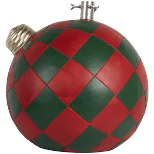 Base per albero di Natale Clayre & Eef 6MG0118 42x42x43 cm Rosso Verde