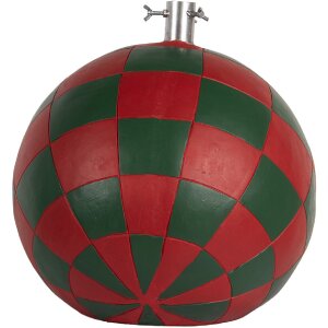 Base per albero di Natale Clayre & Eef 6MG0118 42x42x43 cm Rosso Verde