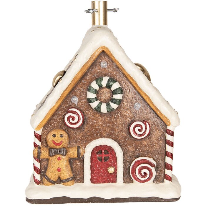 Base per albero di Natale Clayre & Eef 6MG0143 37x26x47 cm Marrone e Bianco