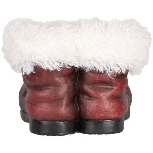Clayre & Eef 6MG0144 Decorazione Vaso da Fiori Stivale Babbo Natale 26x26x20 cm