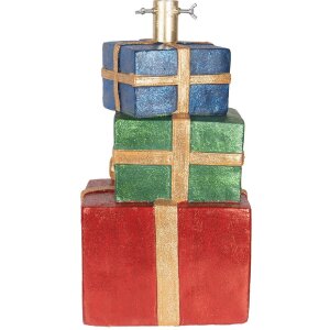 Base per albero di Natale Clayre & Eef 6MG0149 25x28x48 cm Rosso-dorata