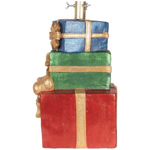Base per albero di Natale Clayre & Eef 6MG0149 25x28x48 cm Rosso-dorata