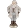 Clayre & Eef 6PR5520 Decorazione Babbo Natale 8x6x15 cm Grigia