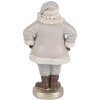 Clayre & Eef 6PR5520 Decorazione Babbo Natale 8x6x15 cm Grigia
