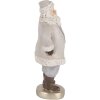 Clayre & Eef 6PR5520 Decorazione Babbo Natale 8x6x15 cm Grigia