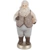 Clayre & Eef 6PR5521 Decorazione Babbo Natale 8x6x15 cm Beige/Grigio