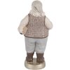 Clayre & Eef 6PR5521 Decorazione Babbo Natale 8x6x15 cm Beige/Grigio
