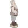 Clayre & Eef 6PR5521 Decorazione Babbo Natale 8x6x15 cm Beige/Grigio