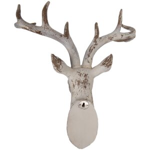 Clayre & Eef 6PR5522 Decorazione da parete Cervo 33x16x37 cm