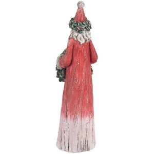 Clayre & Eef 6PR5527 Decorazione Babbo Natale Rosso e Verde 7x6x24 cm