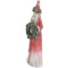 Clayre & Eef 6PR5527 Decorazione Babbo Natale Rosso e Verde 7x6x24 cm