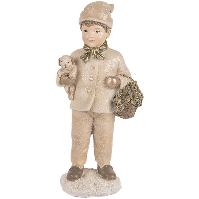 Decorazione Bambino Clayre & Eef 6PR5535 9x7x18 cm Beige