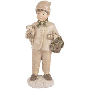 Decorazione Bambino Clayre & Eef 6PR5535 9x7x18 cm Beige