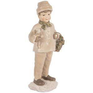 Decorazione Bambino Clayre & Eef 6PR5535 9x7x18 cm Beige