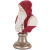 Clayre & Eef 6PR5538 Decorazione Busto Babbo Natale 10x9x19 cm Rosso e Bianco
