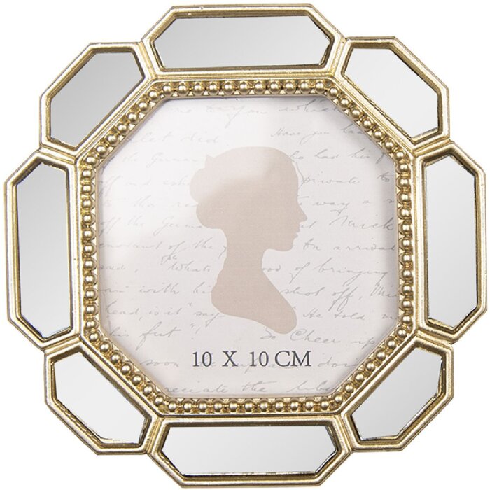 Cornice per foto Clayre & Eef 2F1334 15x2x15 cm / 10x10 cm Color Oro