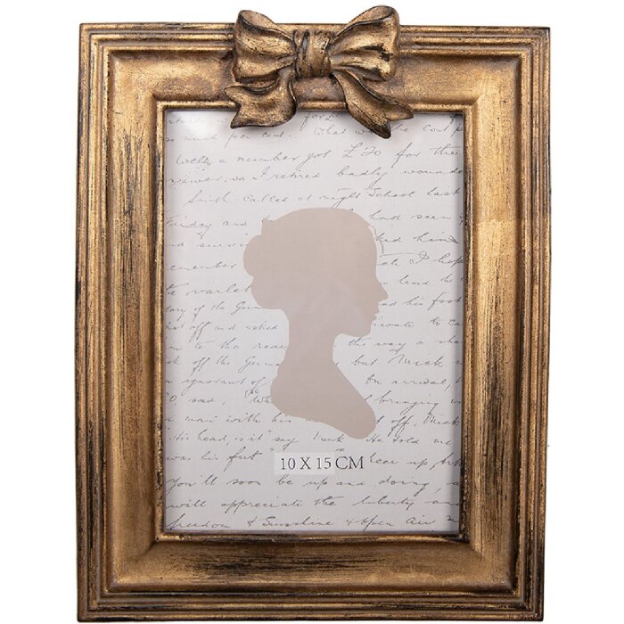 Cornice per foto Clayre & Eef 2F1344 16x3x22 cm Dorata 10x15 cm