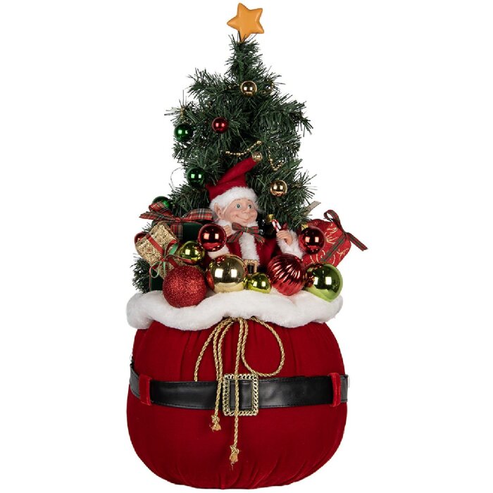 Albero di Natale decorativo con LED Clayre & Eef 50829 Ø 30x70 cm