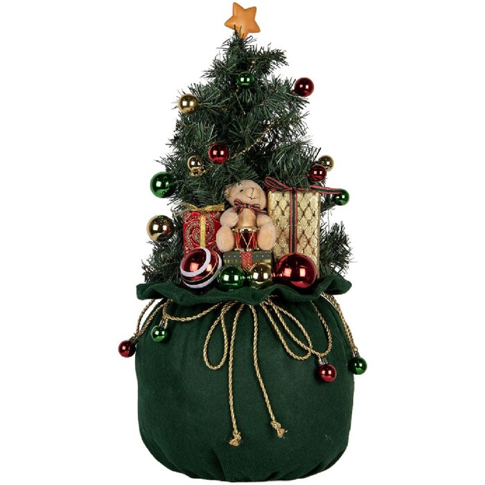 Clayre & Eef 50830 Decorazione Albero di Natale con LED Ø 30x68 cm