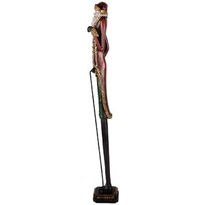Decorazione Babbo Natale Clayre & Eef 5PR0168 9x7x60 cm Rosso & Verde