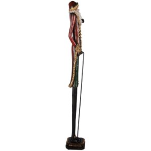 Decorazione Babbo Natale Clayre & Eef 5PR0168 9x7x60 cm Rosso & Verde