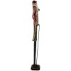 Decorazione Babbo Natale Clayre & Eef 5PR0168 9x7x60 cm Rosso & Verde