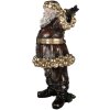 Decorazione Babbo Natale Clayre & Eef 5PR0172 58x33x76 cm Rosso Dorato