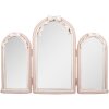 Specchio da parete Clayre & Eef 62S335 48x4x34 cm rosa-bianco