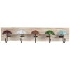Appendiabiti da parete Clayre & Eef 66264 27x5x15 cm Marrone e Beige