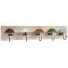 Appendiabiti da parete Clayre & Eef 66264 27x5x15 cm Marrone e Beige