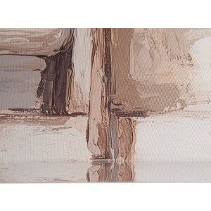 Decorazione da parete Clayre & Eef 66266 51x3x51 cm Beige/Rosa