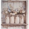 Decorazione da parete Clayre & Eef 66266 51x3x51 cm Beige/Rosa