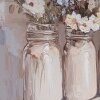 Decorazione da parete Clayre & Eef 66266 51x3x51 cm Beige/Rosa