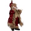 Decorazione Babbo Natale Clayre & Eef 66322 16x12x31 cm Rosso