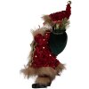 Decorazione Babbo Natale Clayre & Eef 66322 16x12x31 cm Rosso