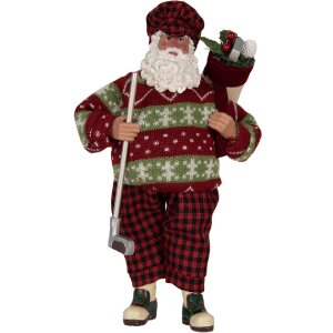 Clayre & Eef 66323 Decorazione Babbo Natale 16x11x28 cm