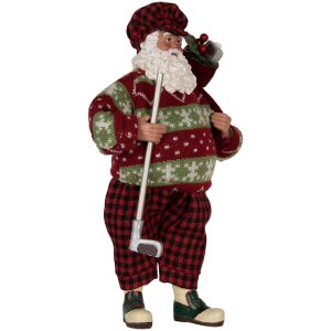 Clayre & Eef 66323 Decorazione Babbo Natale 16x11x28 cm