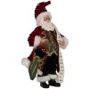 Decorazione Babbo Natale Clayre & Eef 66324 16x8x28 cm rossa