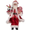 Clayre & Eef 66325 Decorazione Babbo Natale 16x8x28 cm