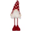Clayre & Eef 66328 Nano decorativo con LED Rosso e Bianco 56 cm