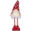 Clayre & Eef 66328 Nano decorativo con LED Rosso e Bianco 56 cm