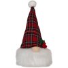 Clayre & Eef 66332 Decorazione Nano con LED Rosso-Bianco 10x10x25 cm