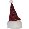 Clayre & Eef 66332 Decorazione Nano con LED Rosso-Bianco 10x10x25 cm