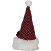 Clayre & Eef 66332 Decorazione Nano con LED Rosso-Bianco 10x10x25 cm