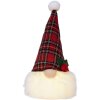 Clayre & Eef 66332 Decorazione Nano con LED Rosso-Bianco 10x10x25 cm